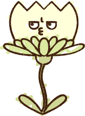 Bir insan tarafından çizilen çiçek tebeşiri