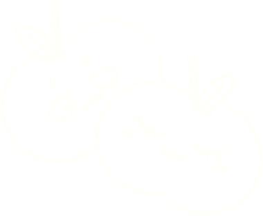 Bir insan tarafından çizilen meyve tebeşiri.