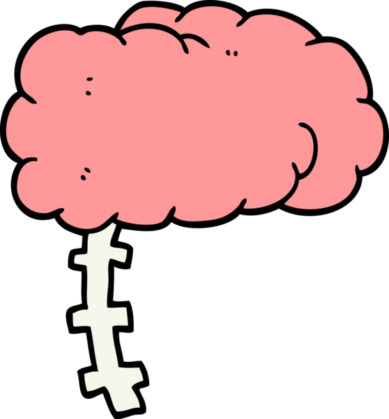 bir insan tarafından çizilmiş çizgi film beyni