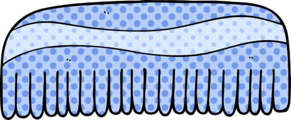 bir insan tarafından çizilmiş karikatür tarağı