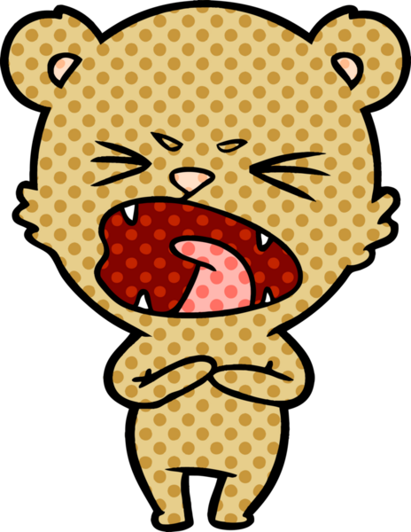 Bir insan tarafından çizilmiş bir çizgi film karakteri.