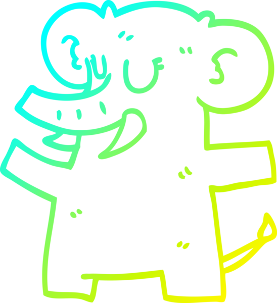 Bir insan tarafından çizilmiş soğuk eğimli bir çizgi film.