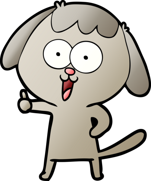 Bir insan tarafından çizilmiş şirin bir çizgi film köpeği.