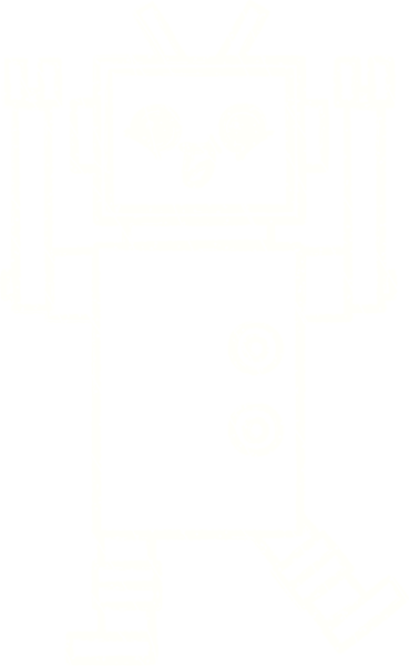 Bir insan tarafından çizilen robot tebeşiri.