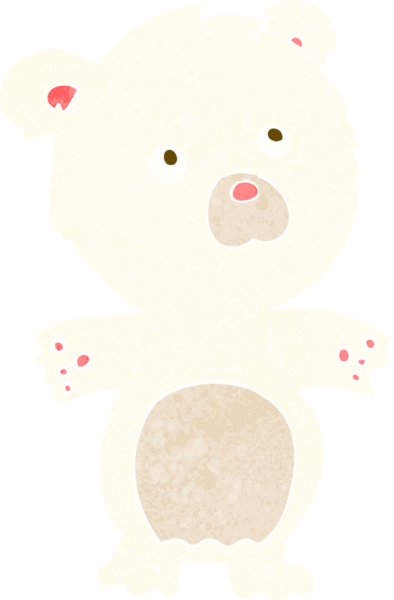 Bir insan tarafından çizilmiş komik oyuncak ayı.