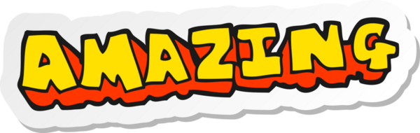 Bir insanın çizdiği karikatür çıkartması.