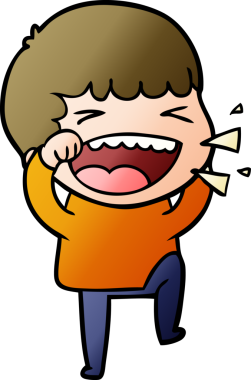 Bir insan tarafından çizilmiş gülen adam.