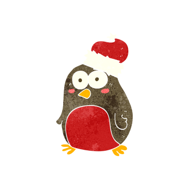 Bir insan tarafından çizilmiş serbest çizgi film Robin.