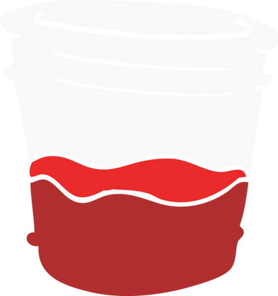 Bir insan tarafından çizilmiş karalama bardağı.