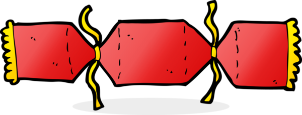 Bir insan tarafından çizilmiş noel krakeri.