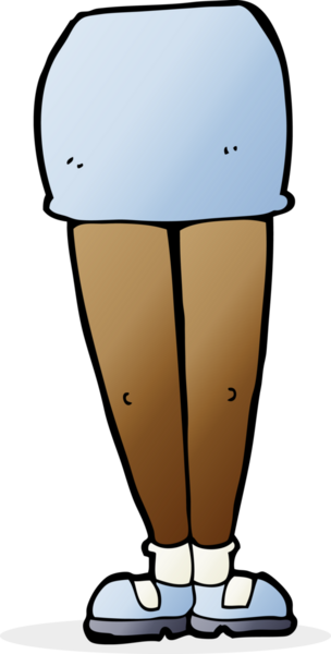 Bir insan tarafından çizilmiş kadın bacakları.