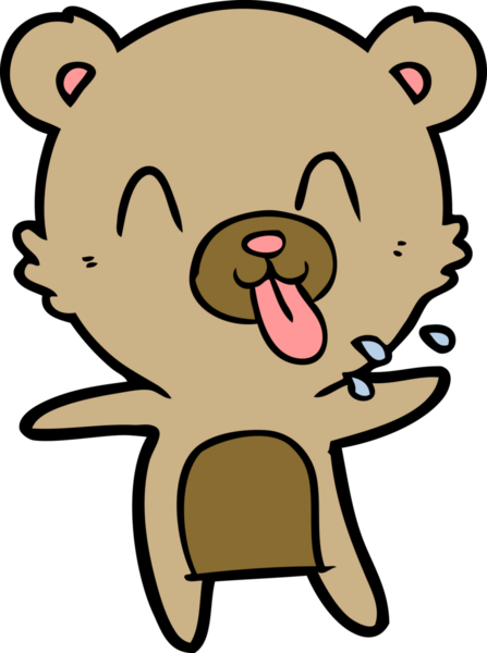 Bir insan tarafından çizilmiş bir çizgi film karakteri.