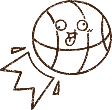 Basketbol Kömürü Bir insan tarafından çizilmiş