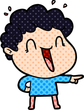 Bir insan tarafından çizilmiş mutlu bir adam.