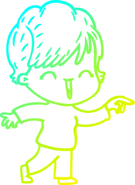 Bir insan tarafından çizilmiş gülen bir karikatür çizimi.