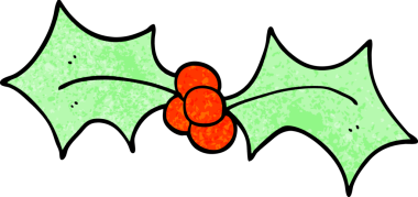 Bir insan tarafından çizilmiş Noel karalaması.