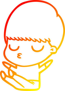 İnsan tarafından çizilmiş bir çizgi film karakteri çizimi.