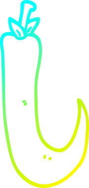 Bir insan tarafından çizilmiş kırmızı sıcak kırmızı kırmızı biber çizgi çizimi