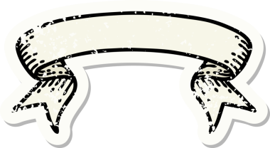 Bir insan tarafından çizilmiş geleneksel bir pankartın dövmesi.