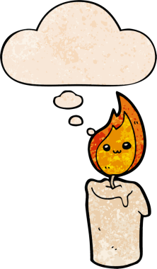 bir insan tarafından çizilmiş grunge desen biçiminde düşünce baloncuğu olan çizgi film karakteri