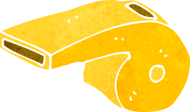 bir insan tarafından çizilmiş çizgi film düdüğü