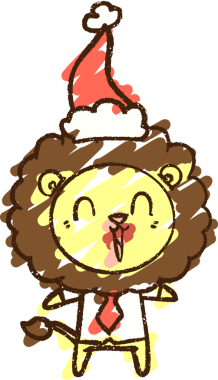 Bir insan tarafından çizilen Noel Aslanı Tebeşiri