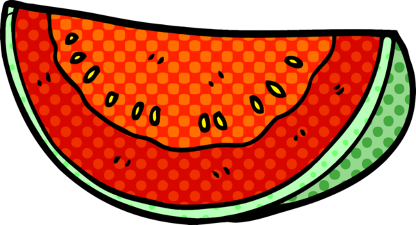 Bir insan tarafından çizilmiş karpuz karpuzu.
