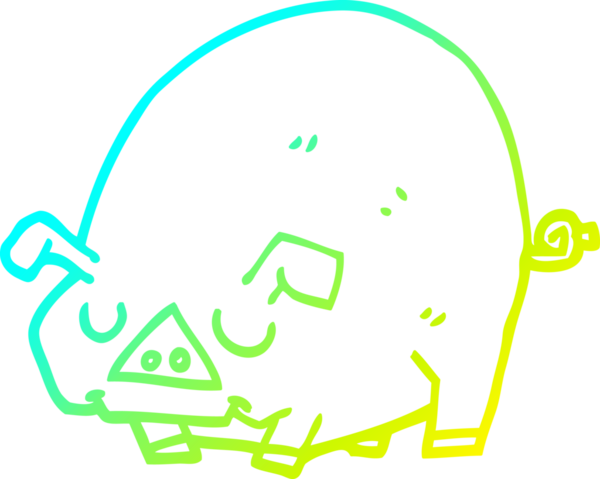 Bir insan tarafından çizilmiş bir çizgi film çizimi.