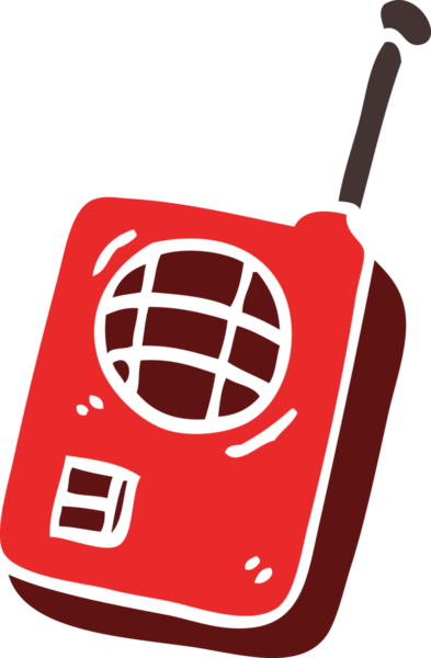 Bir insan tarafından çizilmiş karalama telsizi.