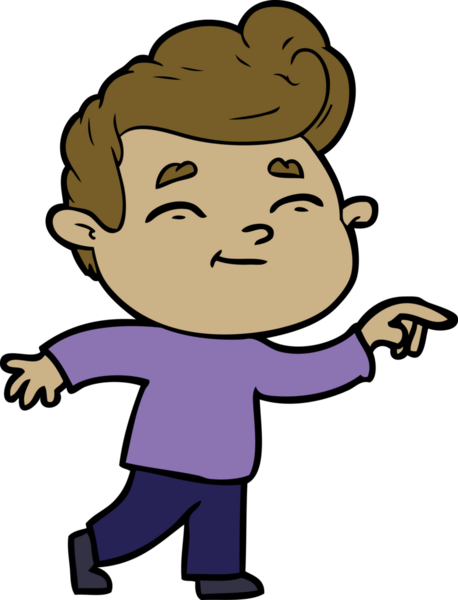 Bir insan tarafından çizilmiş mutlu çizgi film adamı.