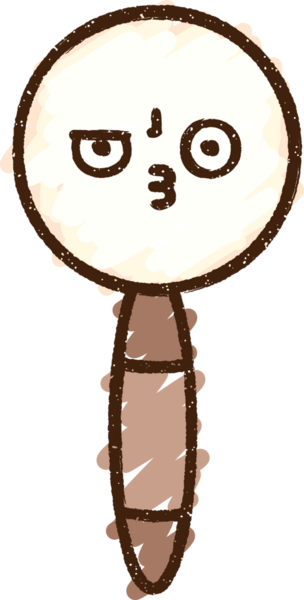 Bir insan tarafından çizilen Büyüteç Tebeşir Çizimi