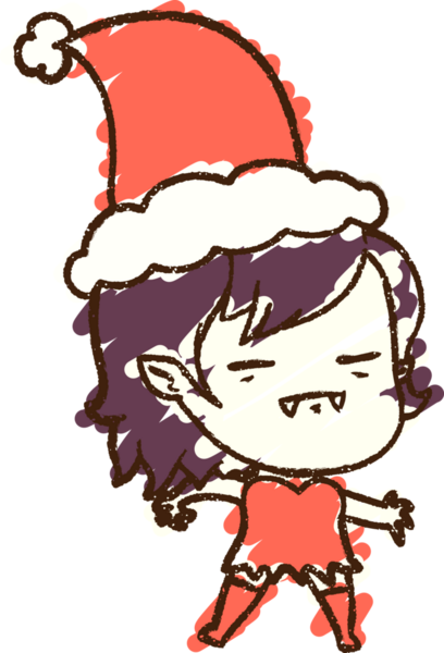 Bir insan tarafından çizilen Şenlikli Vampir Tebeşiri