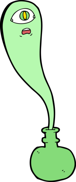 Şişedeki cadılar bayramı hayaleti bir insan tarafından çizilmiş.