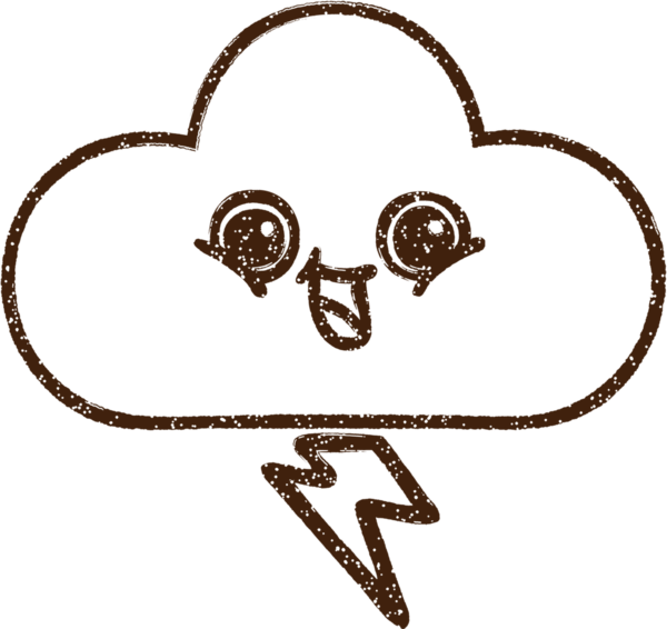 Bir insan tarafından çizilmiş bulut kömürü çizimi