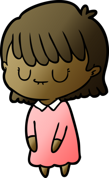 Bir insan tarafından çizilmiş karikatür kadın.