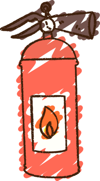 Yangın söndürücü Tebeşir Bir insan tarafından çizilen