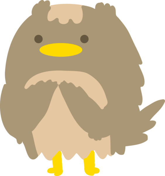 bir insan tarafından çizilmiş yaşlı baykuş çizgi filmi