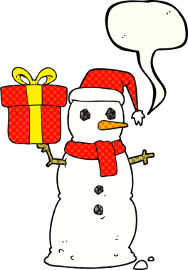 Bir insan tarafından çizilmiş kardan adam çizgi filmi.