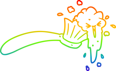 Bir insan tarafından çizilmiş diş fırçası ve diş macunu çizimi.