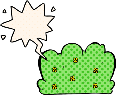 bir insan tarafından çizilmiş çizgi roman tarzında konuşma baloncuğu olan çit