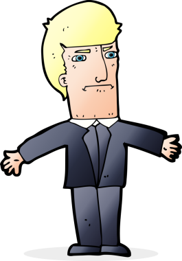 Bir insan tarafından çizilmiş bir karikatür.