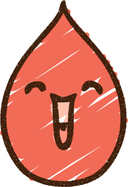 Bir insan tarafından çizilen Kan Damlası Tebeşiri