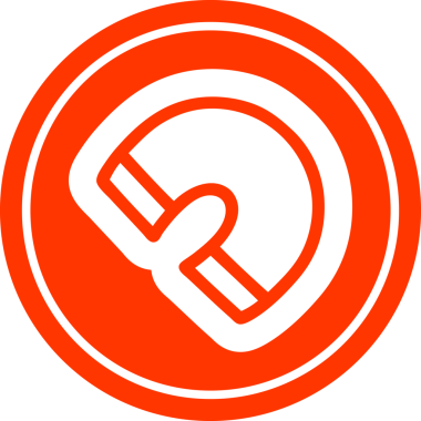 Bir insan tarafından çizilmiş geleneksel mıknatıs dairesel simgesi