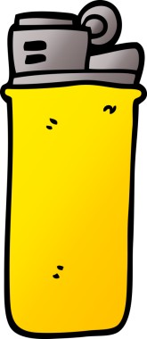 Bir insan tarafından çizilmiş tek kullanımlık karalama çakmağı.