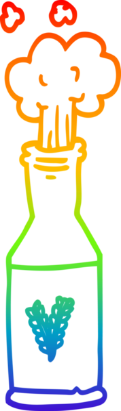 Bir insan tarafından çizilmiş bira ve köpük çizgi çizimi.