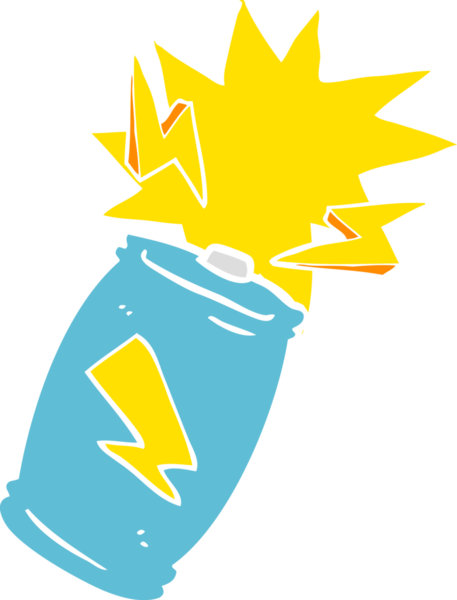 Bir insan tarafından çizilmiş pilin düz renk çizimi