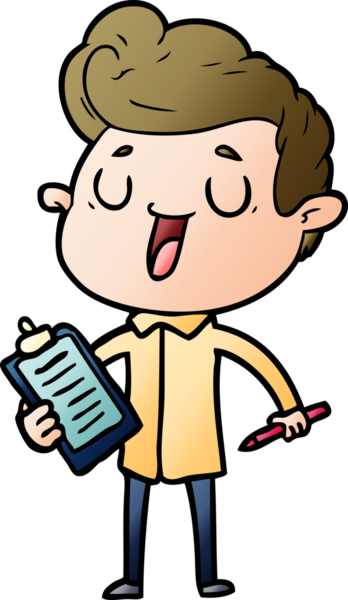 Bir insan tarafından çizilmiş mutlu çizgi film adamı.