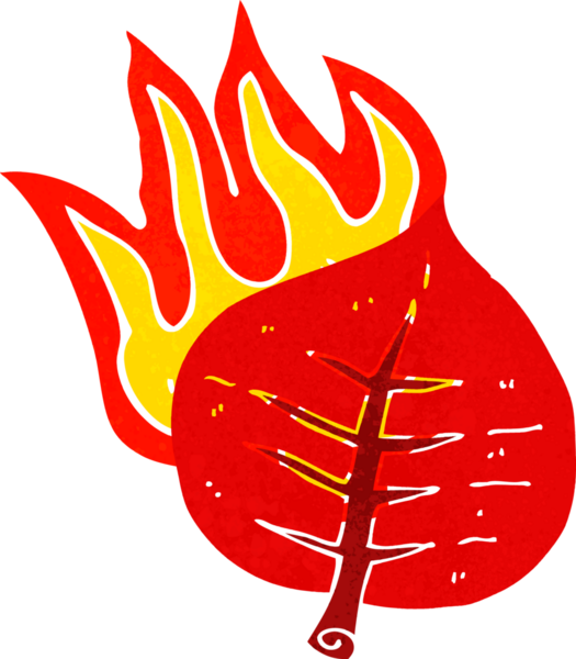 Bir insan tarafından çizilmiş çizgi film yaprağı.