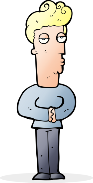 Bir insan tarafından çizilmiş bitkin bir adam çizgi filmi