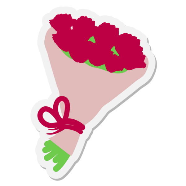 Bir insan tarafından çizilmiş çiçek etiketi.